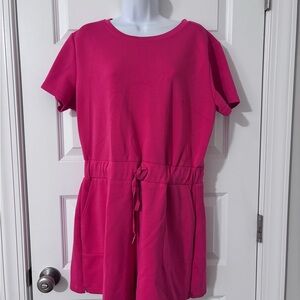 Pink Short Sleeve Jumpsuit
